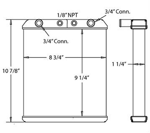 Linde 450365 radiator drawing