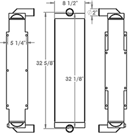 Linde 451249 radiator drawing