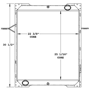 Mack 730001 radiator drawing