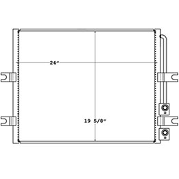 Mack CON0090 condenser drawing