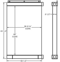 Manitowoc 270872 oil cooler drawing