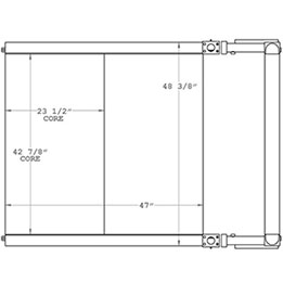 Manitowoc 271187 oil cooler drawing