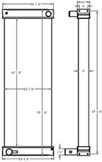 Morbark 451318 radiator drawing