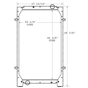 Multiquip 450100 radiator drawing