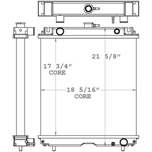 Multiquip 450942 radiator drawing