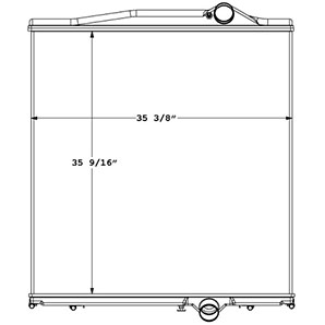 Multiquip 451308 radiator drawing