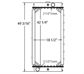 Nabi 310050 radiator drawing