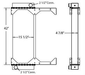 Neoplan 450030 radiator drawing