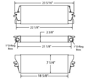 New Holland 270272 oil cooler drawing