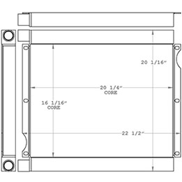 New Holland 271178 oil cooler drawing