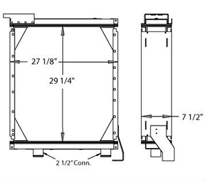 Orion 310038 radiator drawing