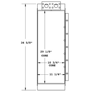 Prentice 270851 oil cooler drawing