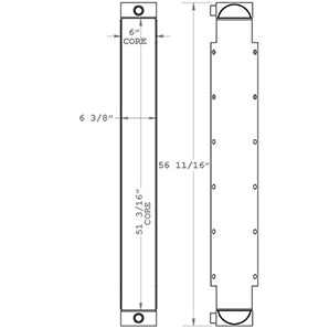 Prentice 270933 oil cooler drawing