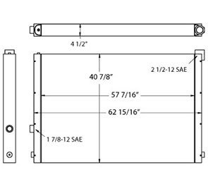 Quincy 270596 oil cooler drawing