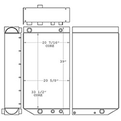 Sennebogen 270683 oil cooler drawing