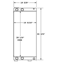 Sennebogen 270873 oil cooler drawing