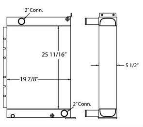 Sennebogen 450055 radiator drawing