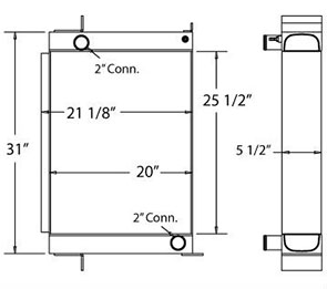 Sennebogen 450077 radiator drawing