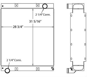 Spartan 450252 radiator drawing