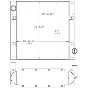 Spartan 450297 radiator drawing