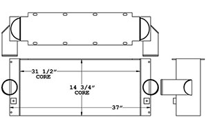 Spartan 280364 charge air cooler drawing