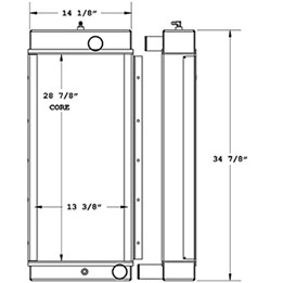 Sullivan Palatek 450809 radiator drawing