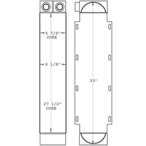 Sutphen 271027 oil cooler drawing