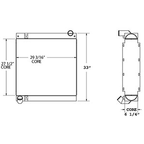 Sutphen 450473 radiator drawing