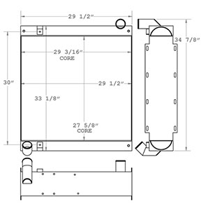 Sutphen 450989 radiator drawing