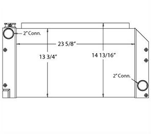 Takeuchi 450265 radiator drawing