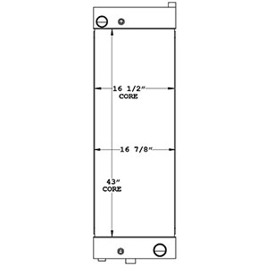 Taylor 450858 radiator drawing