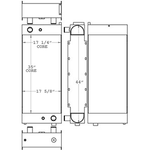 Taylor 451005 radiator drawing