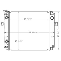 TCM 410035 radiator drawing