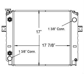 TCM 410084 radiator drawing