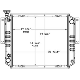 TCM 410218 radiator drawing