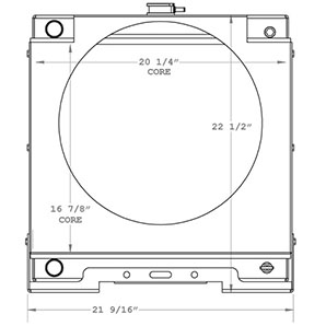 Teledyne 450765 radiator drawing