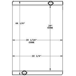 Temsa 310075 radiator drawing