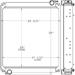 Temsa 451003 radiator drawing