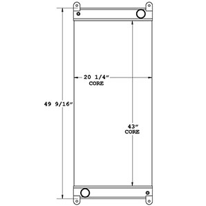 Tiffin 450578 radiator drawing