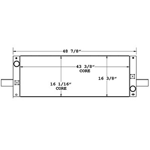 Tiffin 450799 radiator drawing