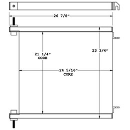 Timberjack 270971 oil cooler drawing