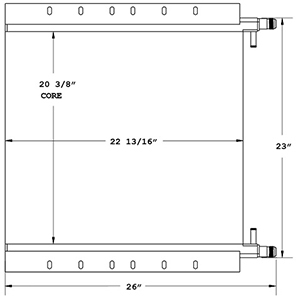 Volvo 270850 oil cooler drawing