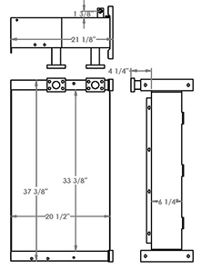 Volvo 271247 oil cooler drawing