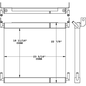 Volvo 290203 oil cooler drawing