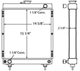 Wacker Neuson 450431 radiator drawing