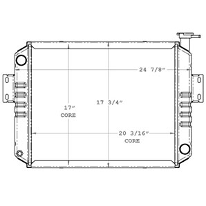 World 410191 radiator drawing