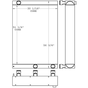 Wirtgen 450965 radiator drawing