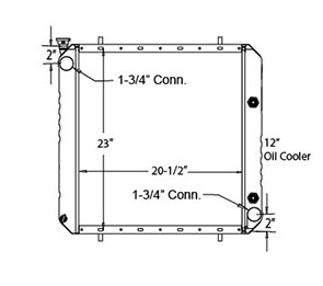 Yale 410158 radiator drawing