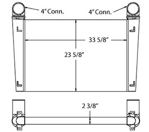 Advanced 280180 charge air cooler drawing