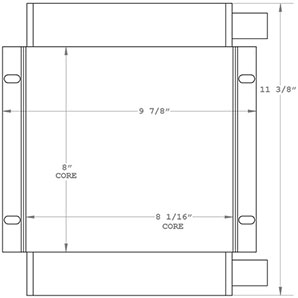 Atlas Copco 270935 charge air cooler drawing